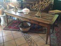 Noyer table a 2 tiroirs  2m x 83cm  h74.jpg